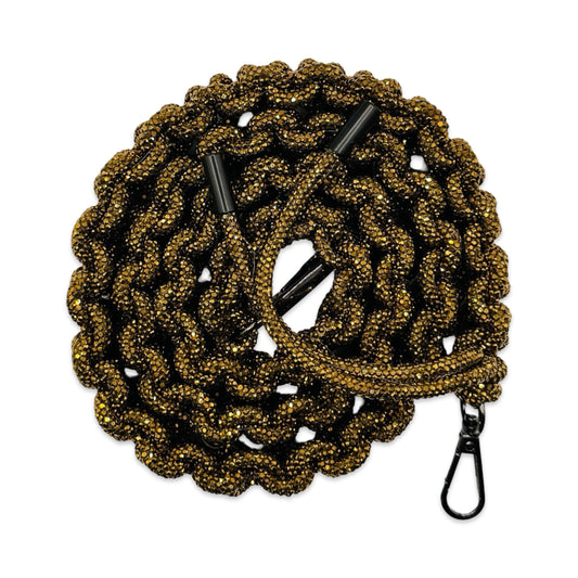 Mine Gold Rhinestone Bag Strap