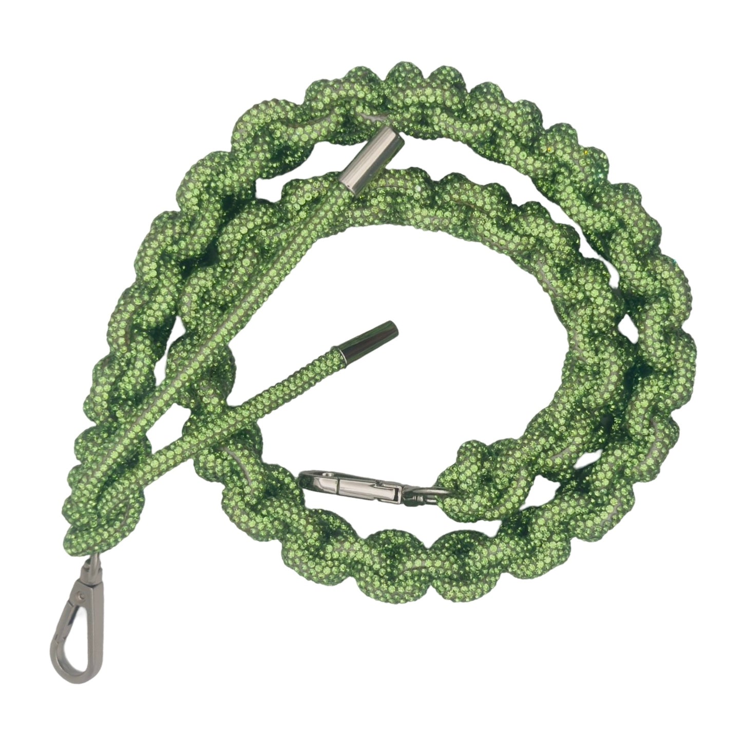 Light Peridot Rhinestone Bag Strap