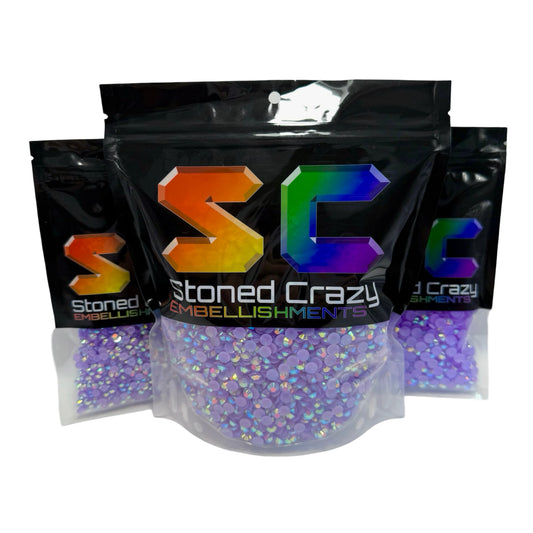 Dark Amethyst AB Resin Rhinestones