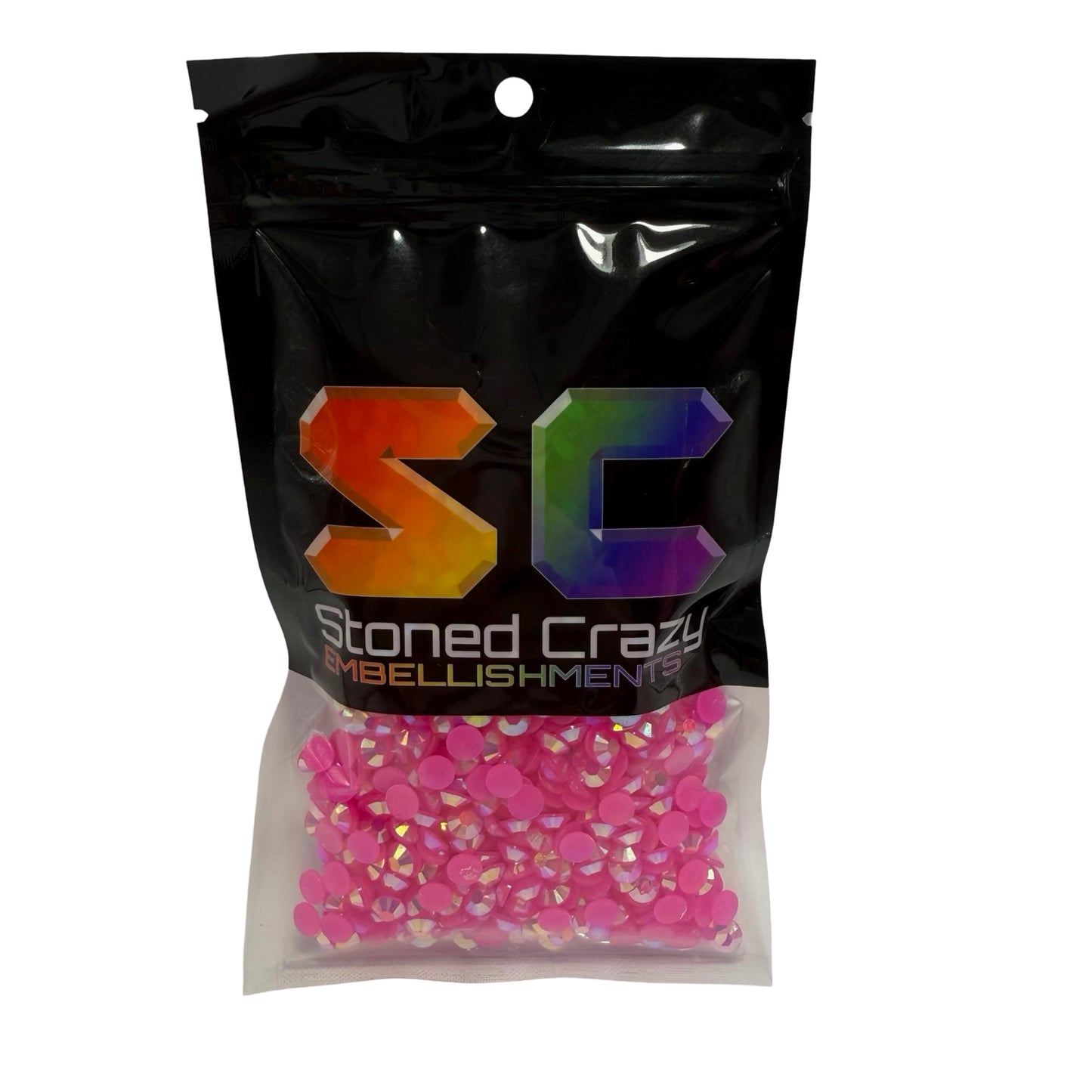 Hot Pink AB Resin Rhinestones