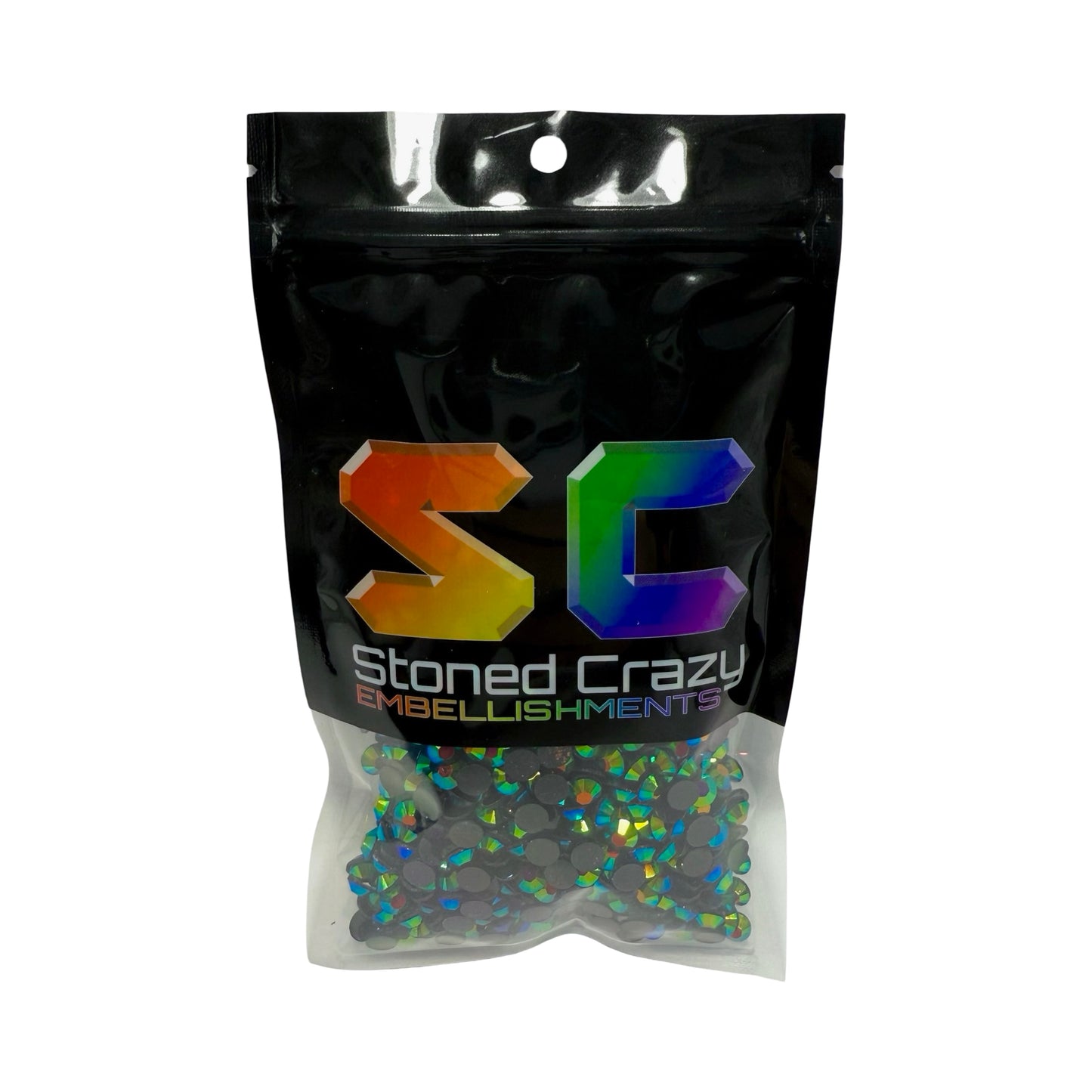 Black AB Resin Rhinestones