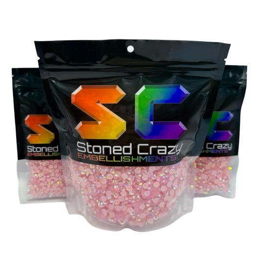 Pink AB Resin Rhinestones