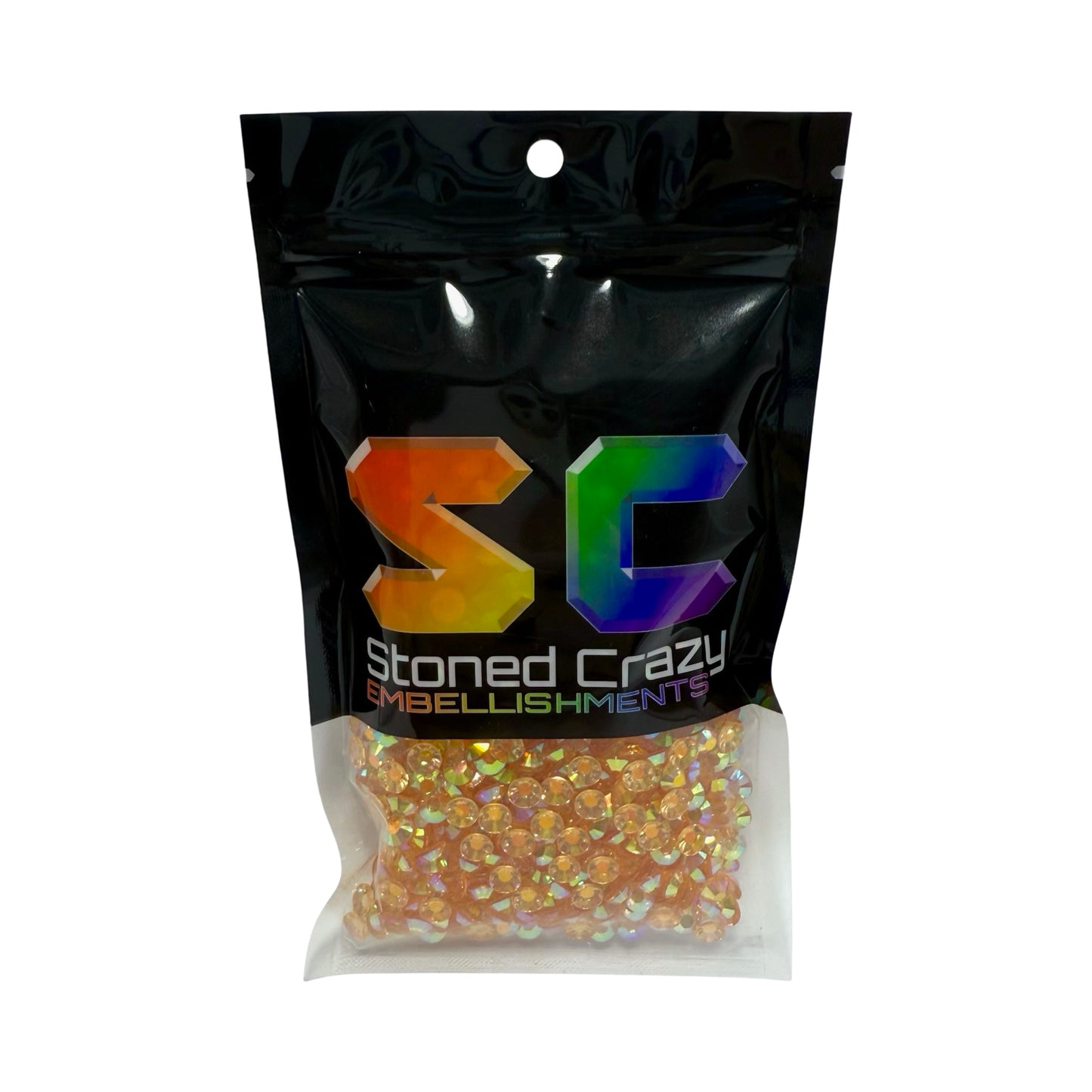 Orange AB Transparent Resin Rhinestones