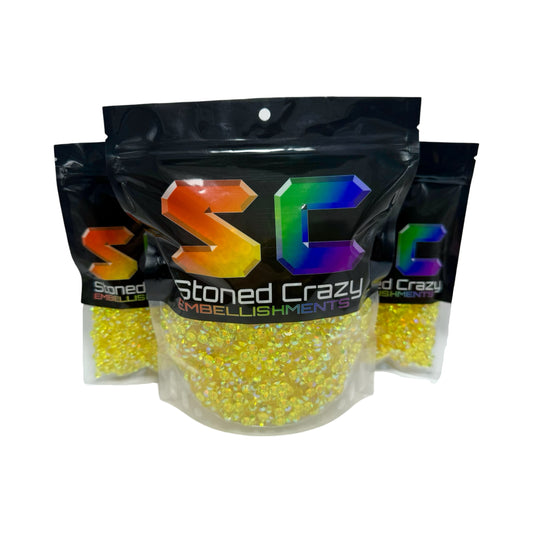 Citrine AB Transparent Resin Rhinestones