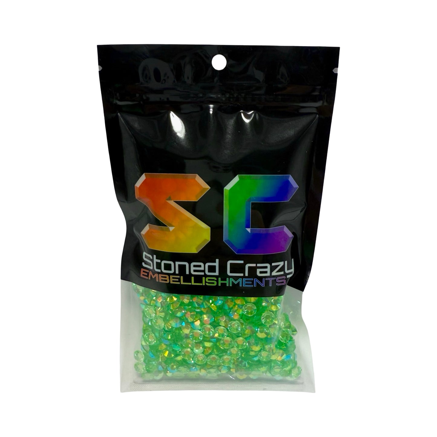 Peridot AB Transparent Resin Rhinestones