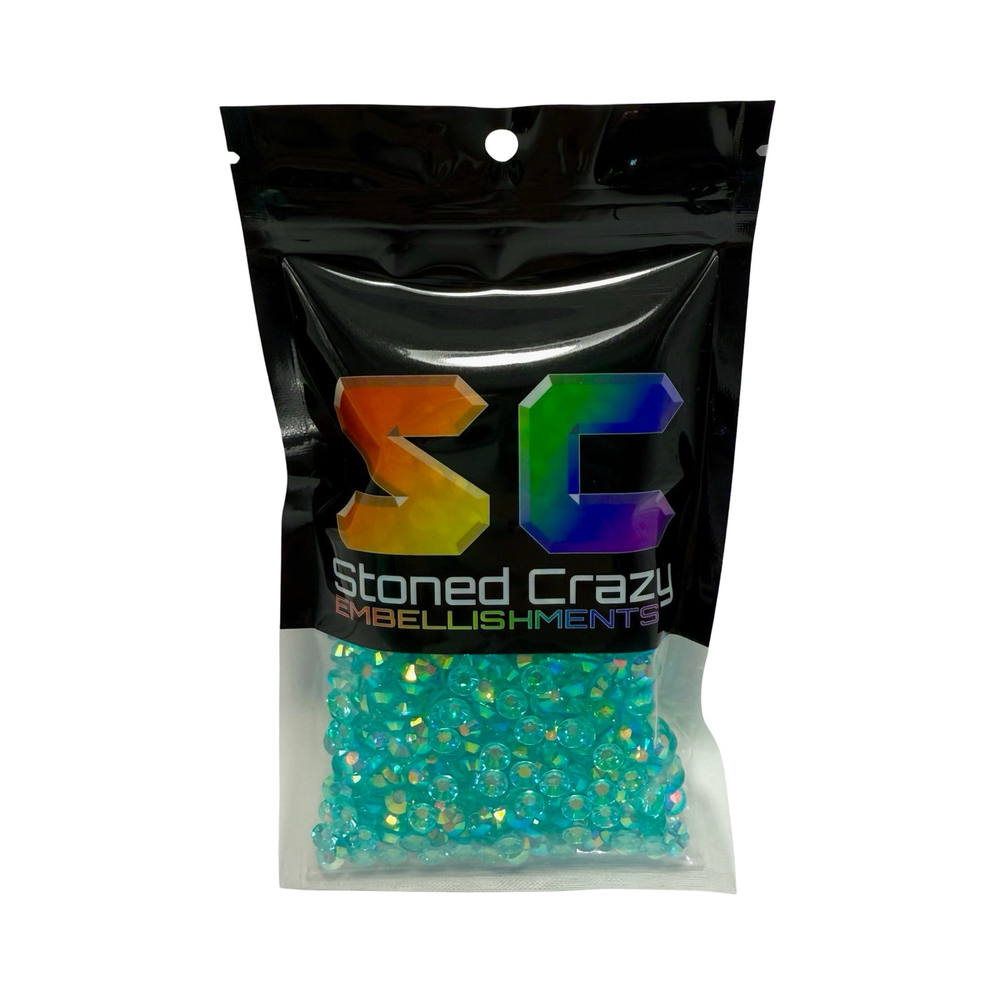 Aquamarine AB Transparent Resin Rhinestones