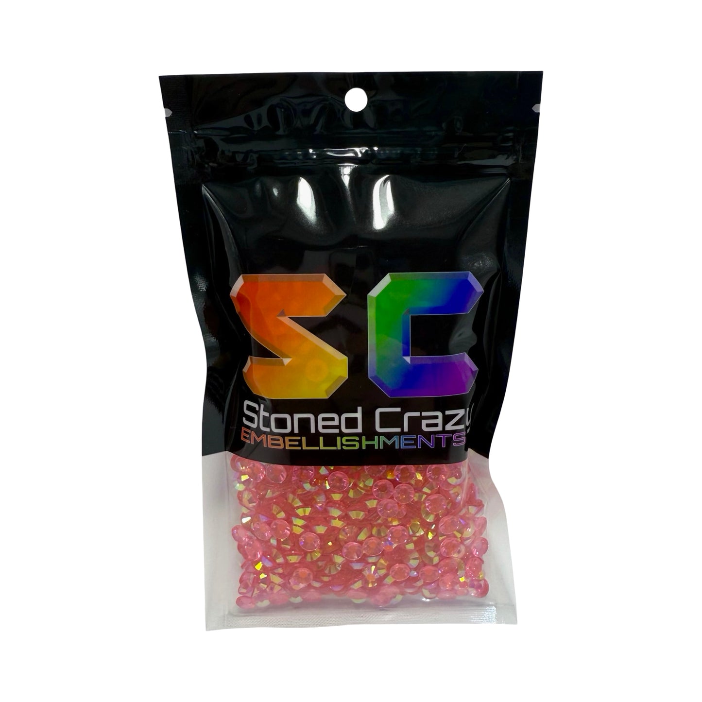 Rose AB Transparent Resin Rhinestones