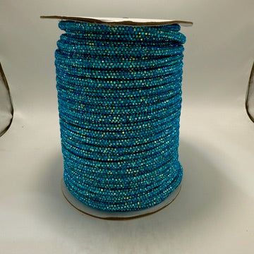Aquamarine AB Corded Rhinestone Rope