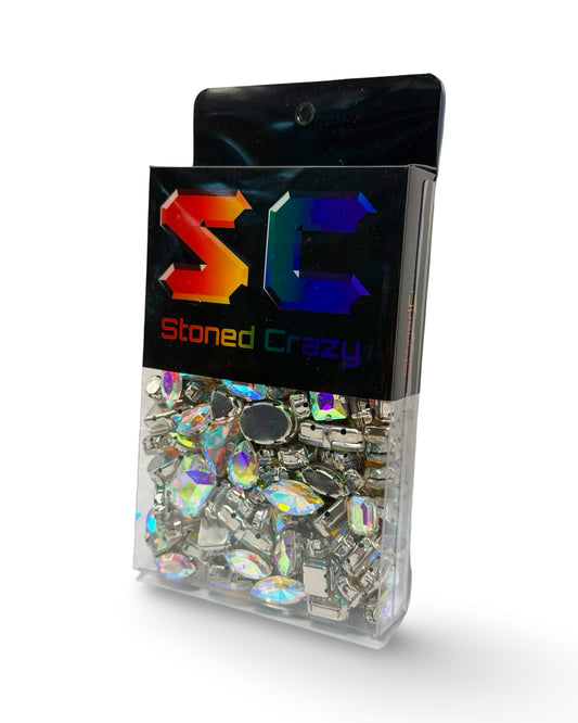 Crystal AB Clawback Mixed Shapes Pack