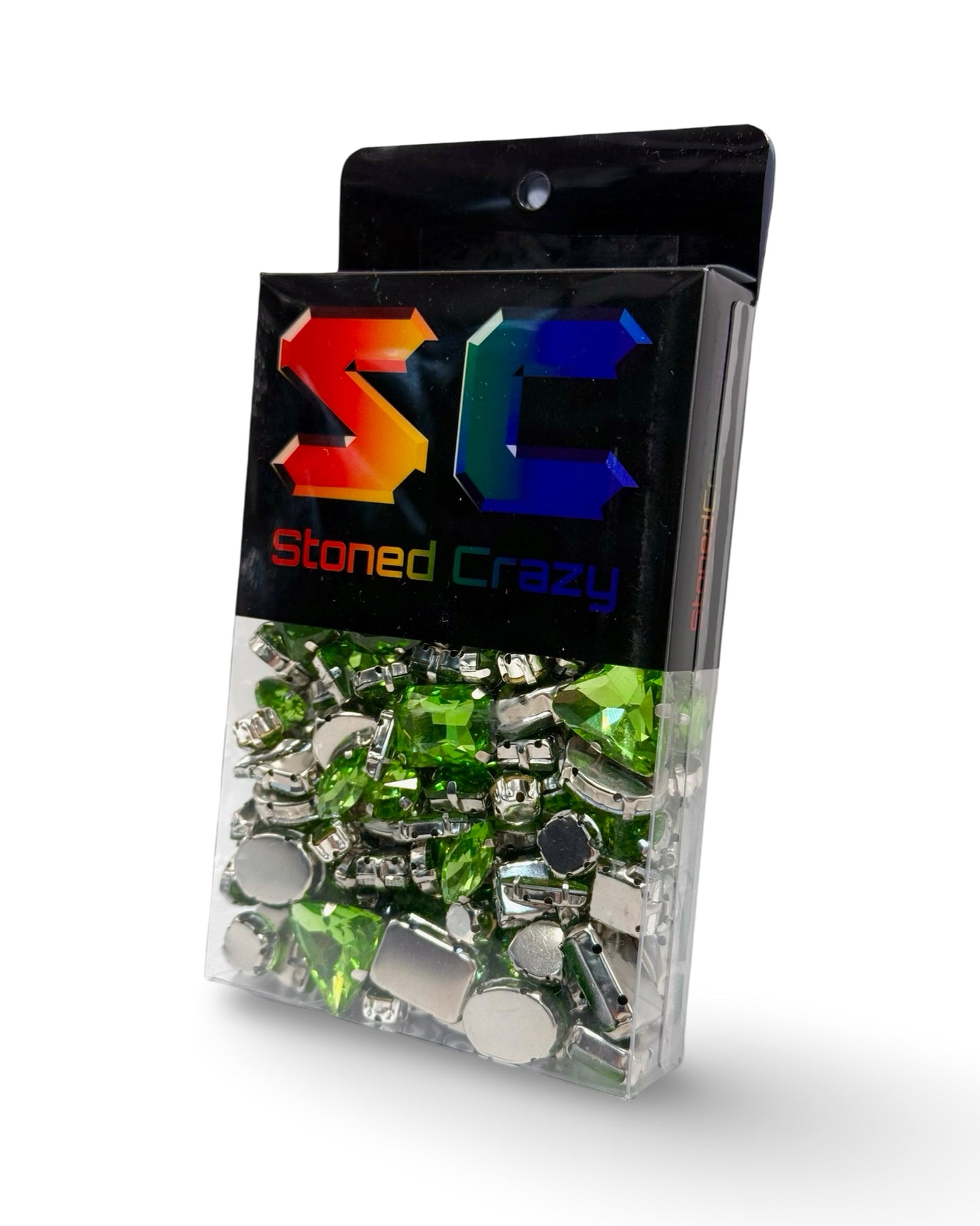 Light Peridot Clawback Mixed Shapes Pack