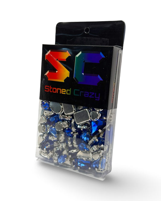 Light Sapphire Clawback Mixed Shapes Pack