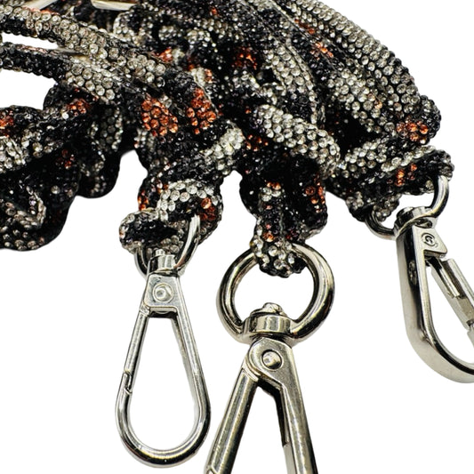 Animal Print Rhinestone Bag Strap