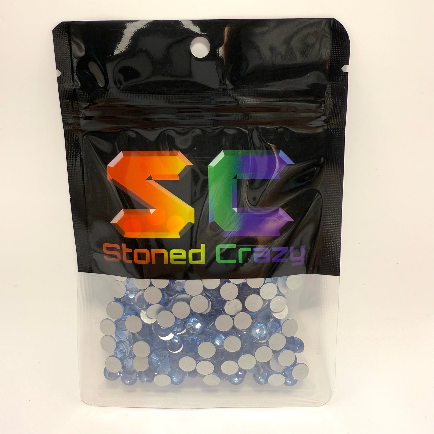 Light Sapphire Non-Hotfix Glass Rhinestones