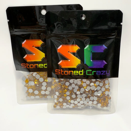 Topaz Non-Hotfix Glass Rhinestones