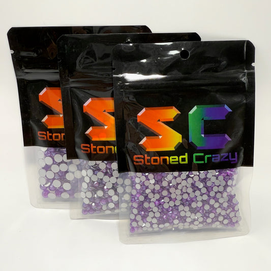 Purple Mocha Series Non-Hotfix Rhinestone