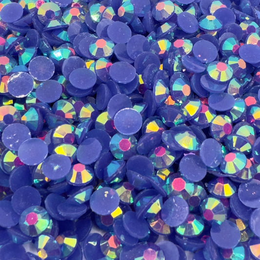 Sapphire AB Resin Rhinestones