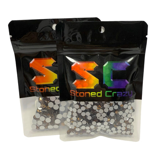 Smoked Topaz Non-Hotfix Glass Rhinestones