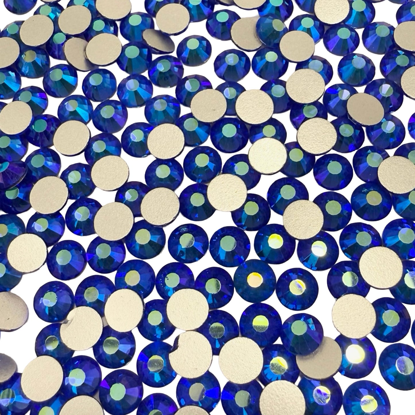 Sapphire AB Non-Hotfix Glass Rhinestones