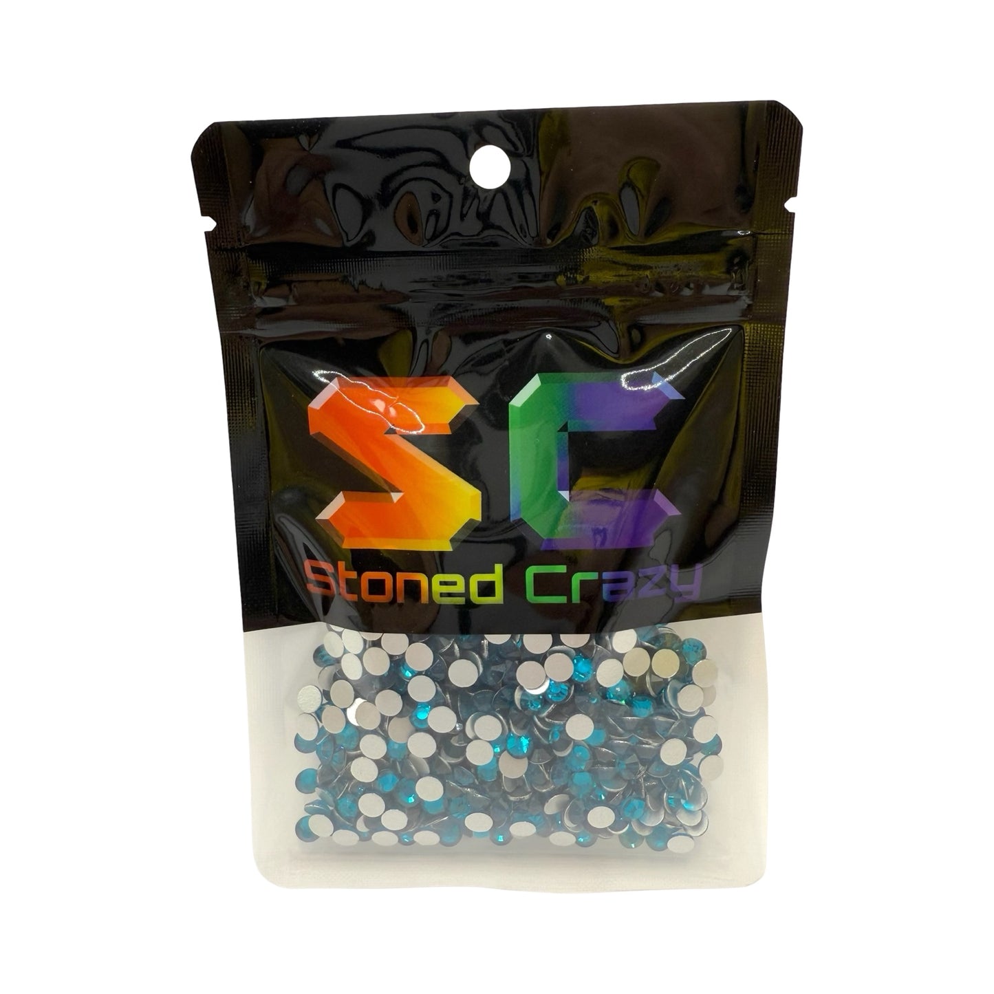 Blue Zircon Non-Hotfix Glass Rhinestones