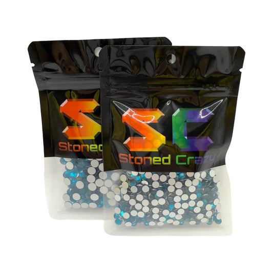 Blue Zircon Non-Hotfix Glass Rhinestones