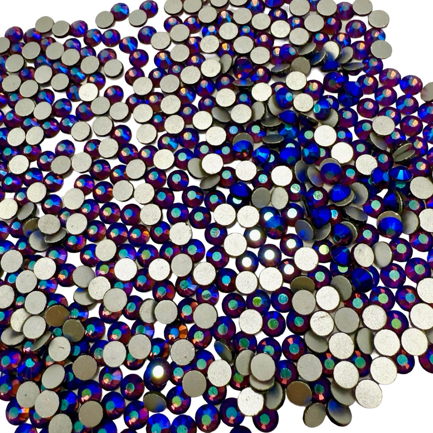 Dark Amethyst AB Non-Hotfix Glass Rhinestones