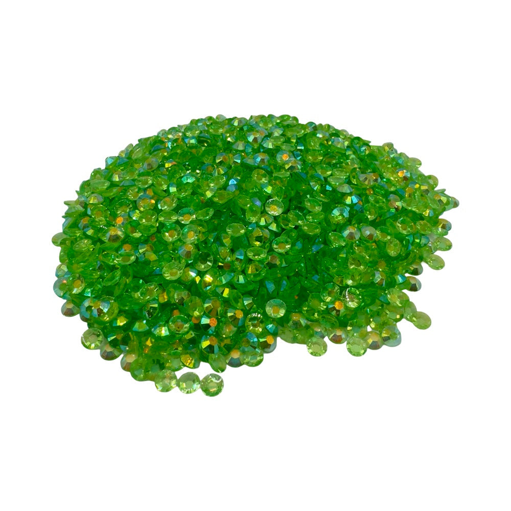 Green AB Transparent Resin Rhinestones
