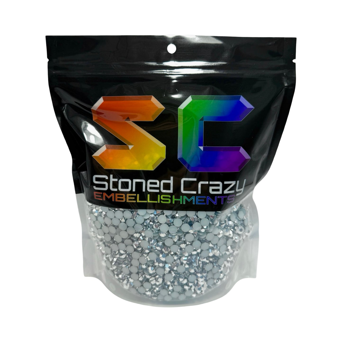 Mine Silver Resin Silver Back Rhinestones