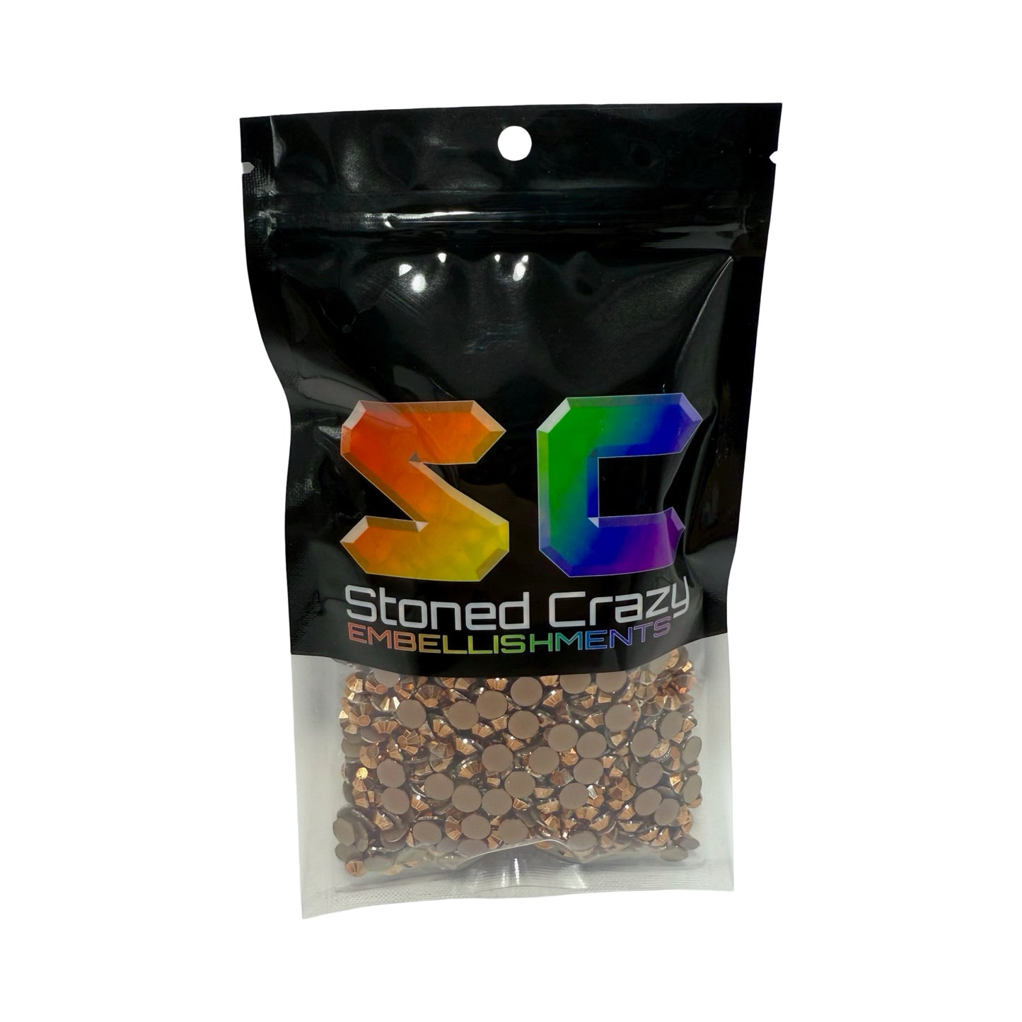 Rose Gold Resin Rhinestones