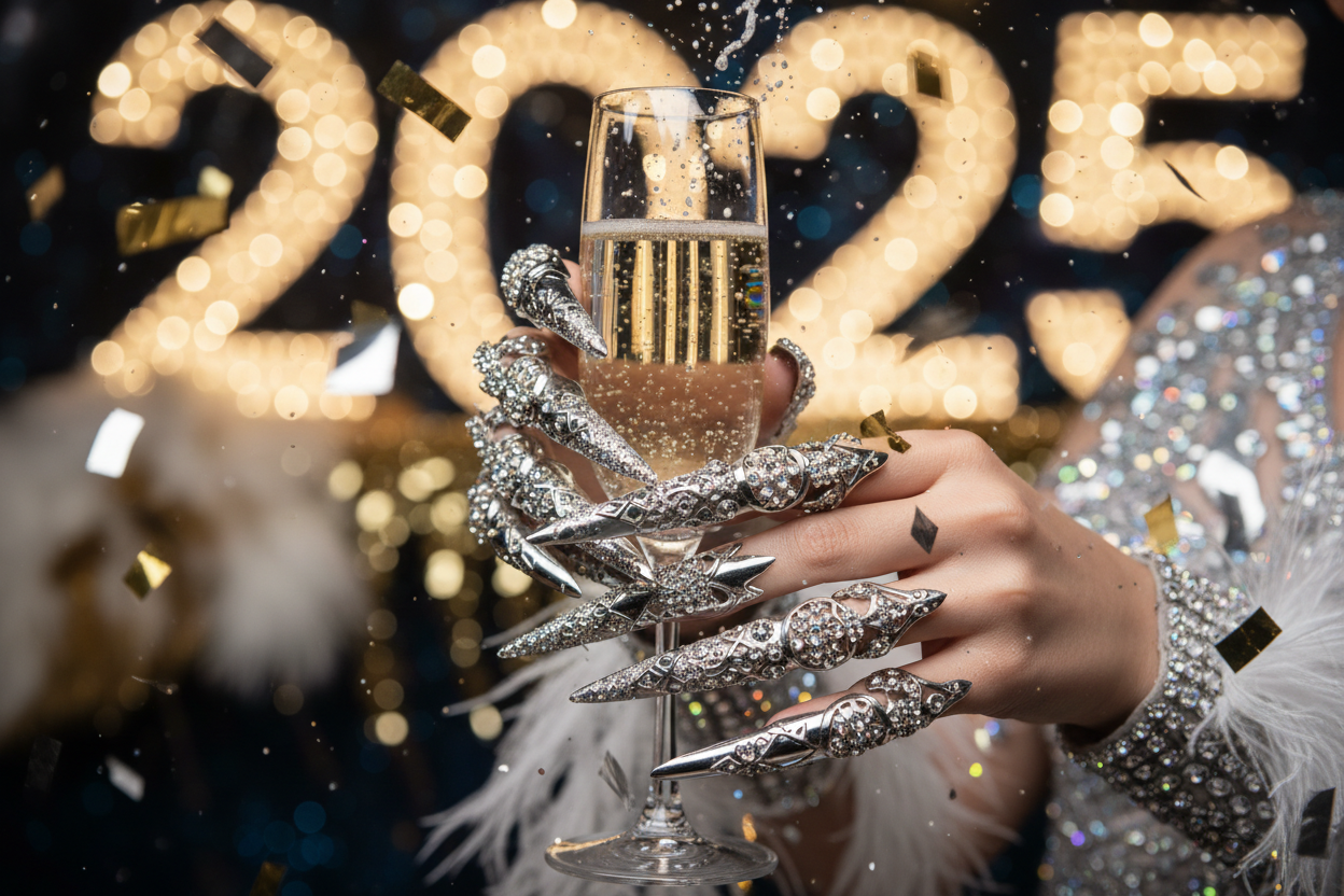 Shine Bright This NYE with Silver Clawbacks: The Ultimate NEW BLING for Designers, Drag Artists & Creators