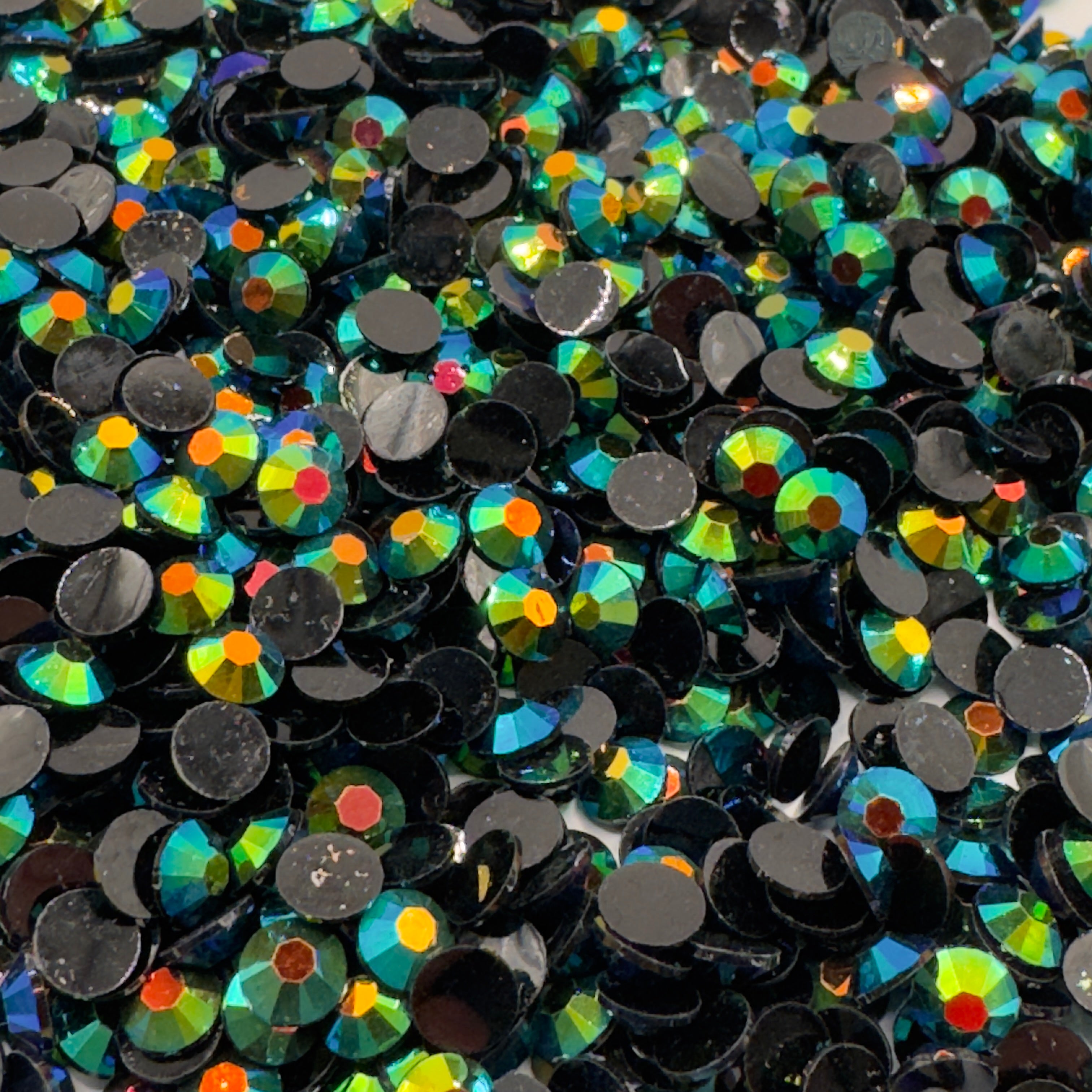 Black AB Resin Rhinestones