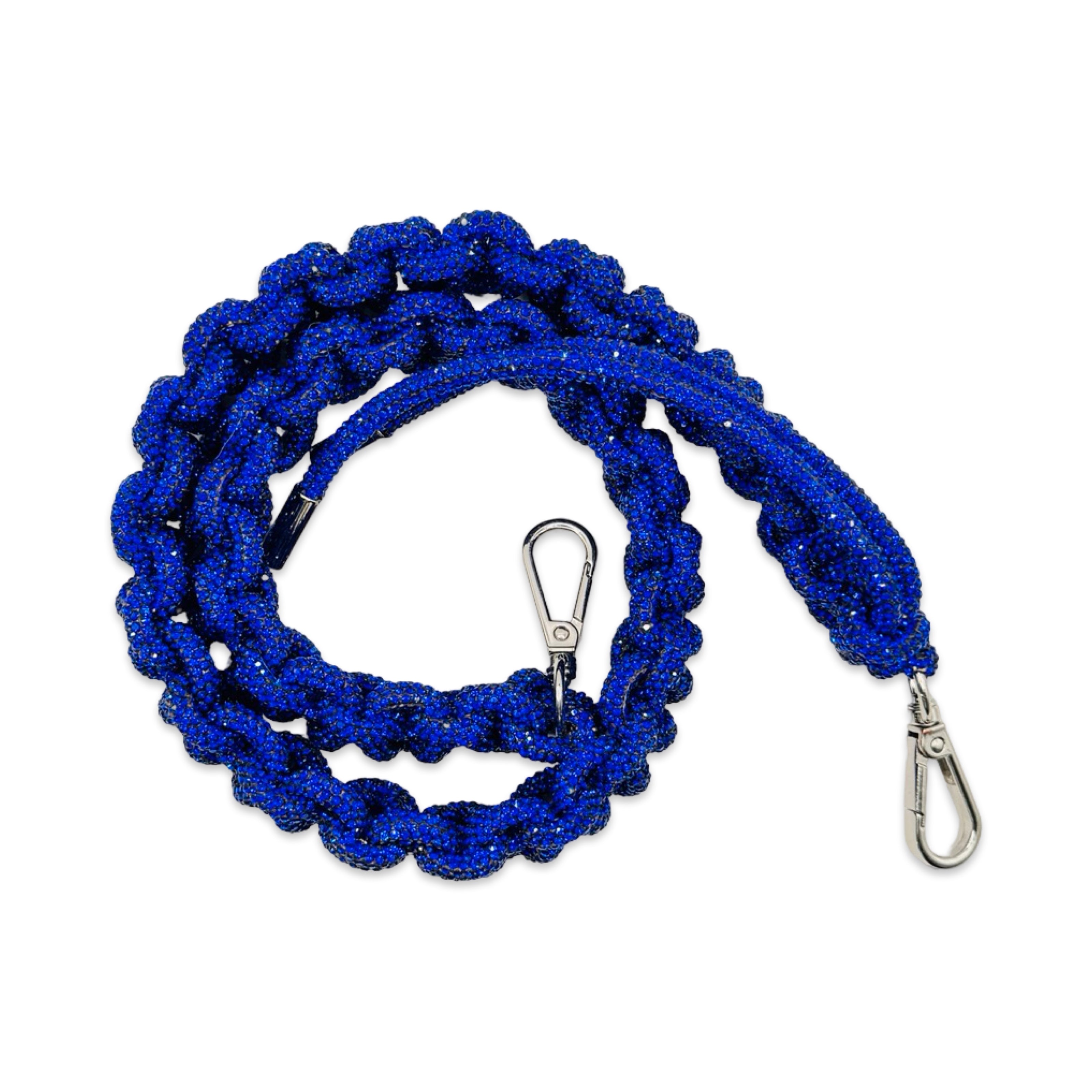 Sapphire Rhinestone Bag Strap