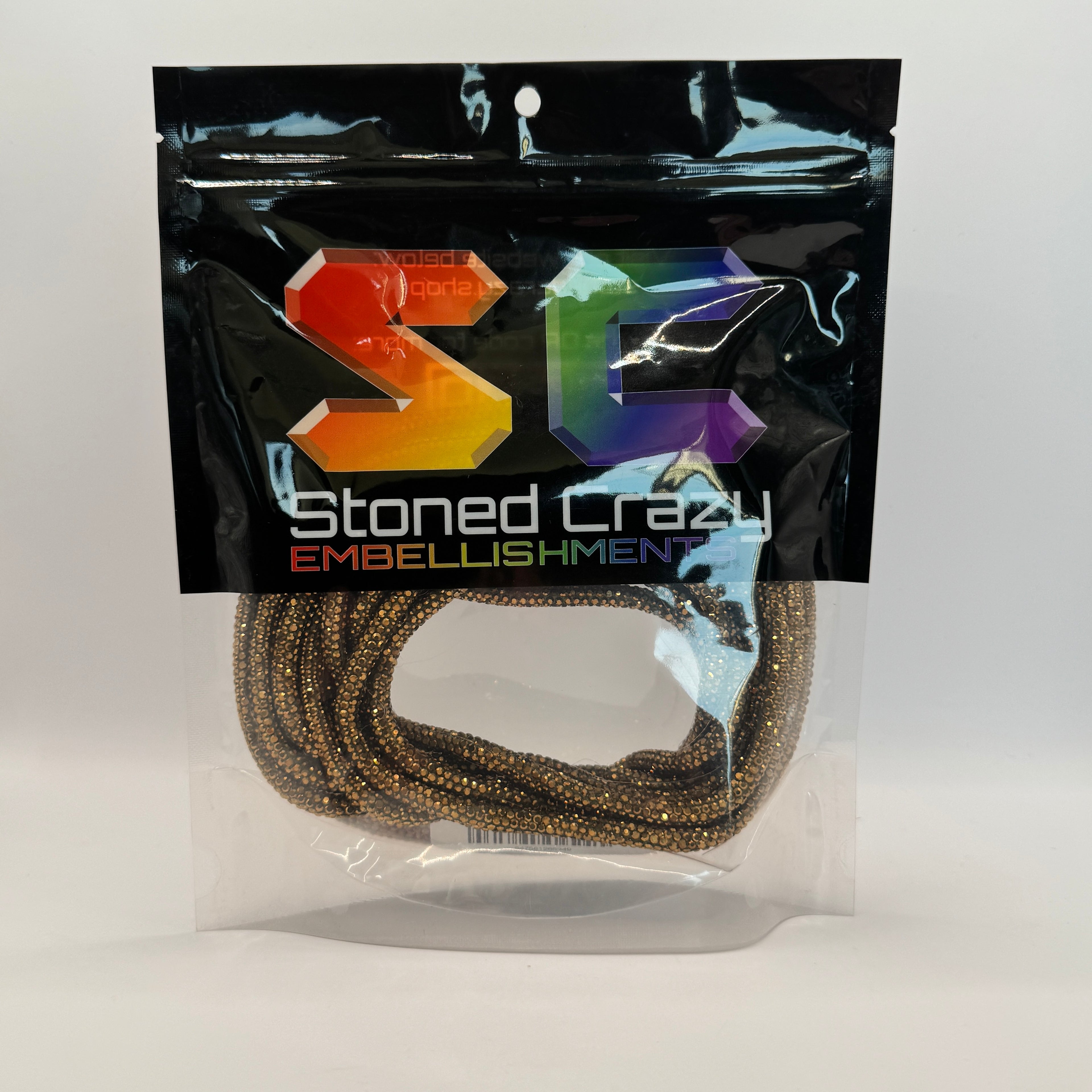 Mine Gold Corded Rhinestone Rope