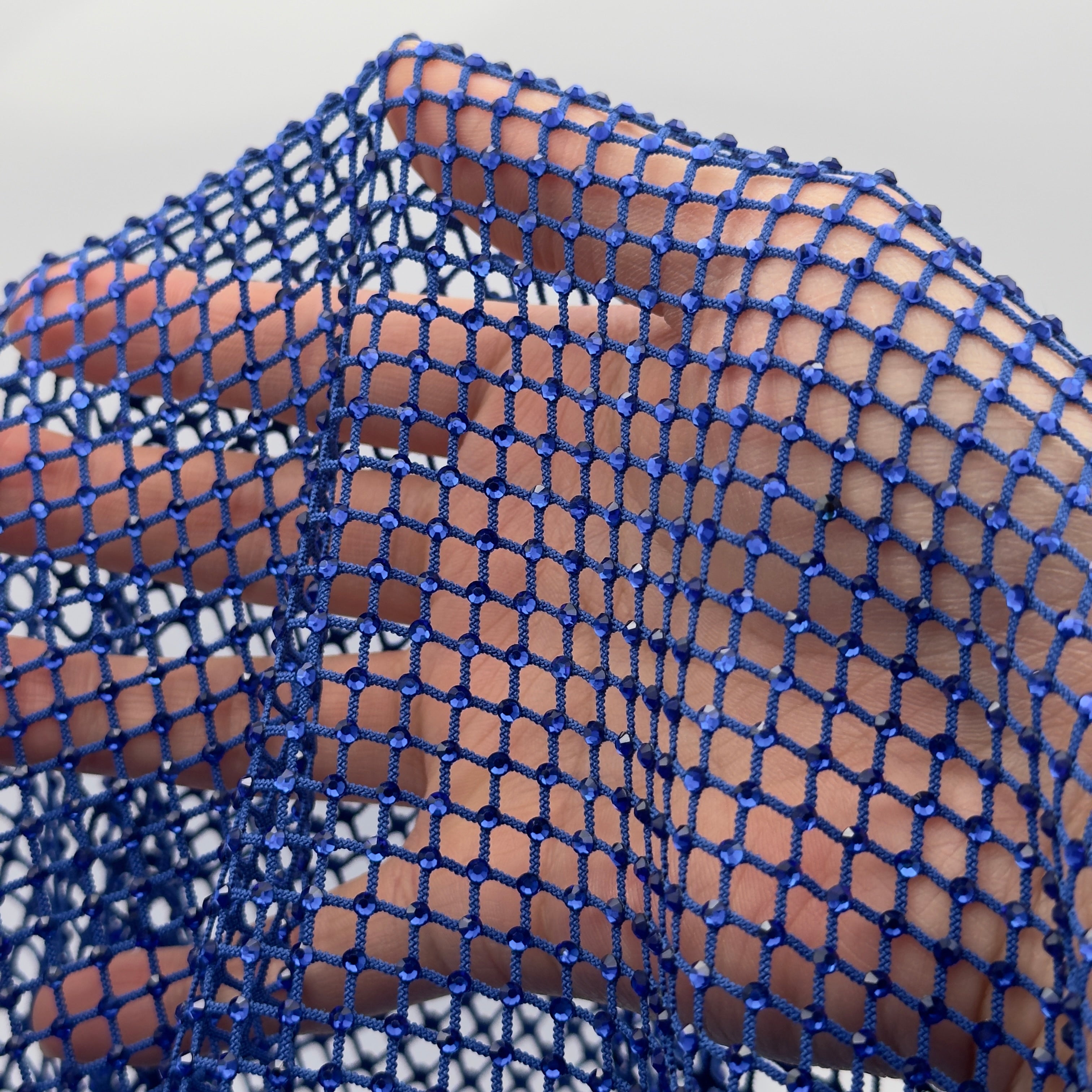 Rhinestone Mesh Fabric - By the Yard