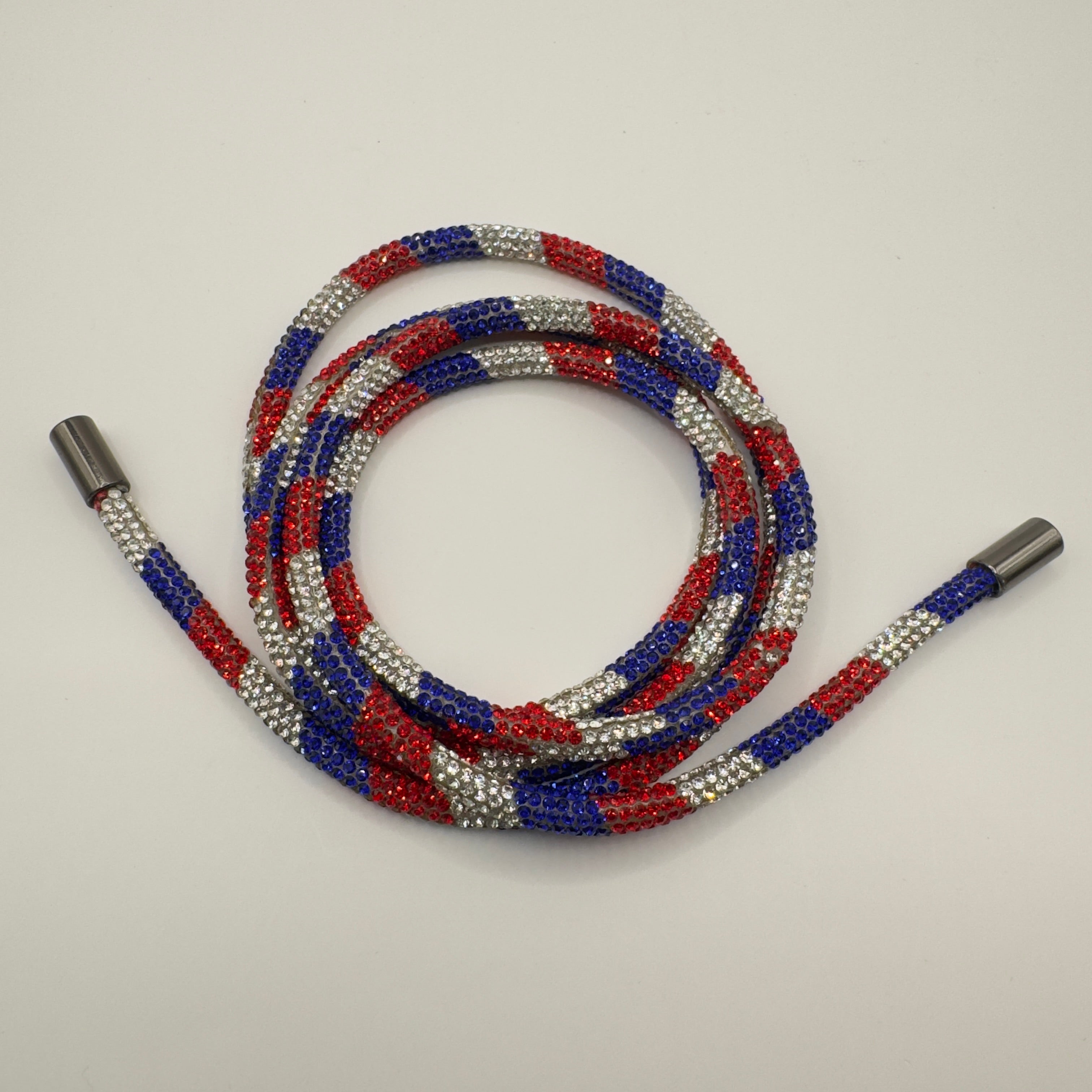 Red White Blue Rhinestone Rope 6-Stone