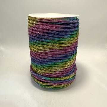 Rainbow Corded Rhinestone Rope