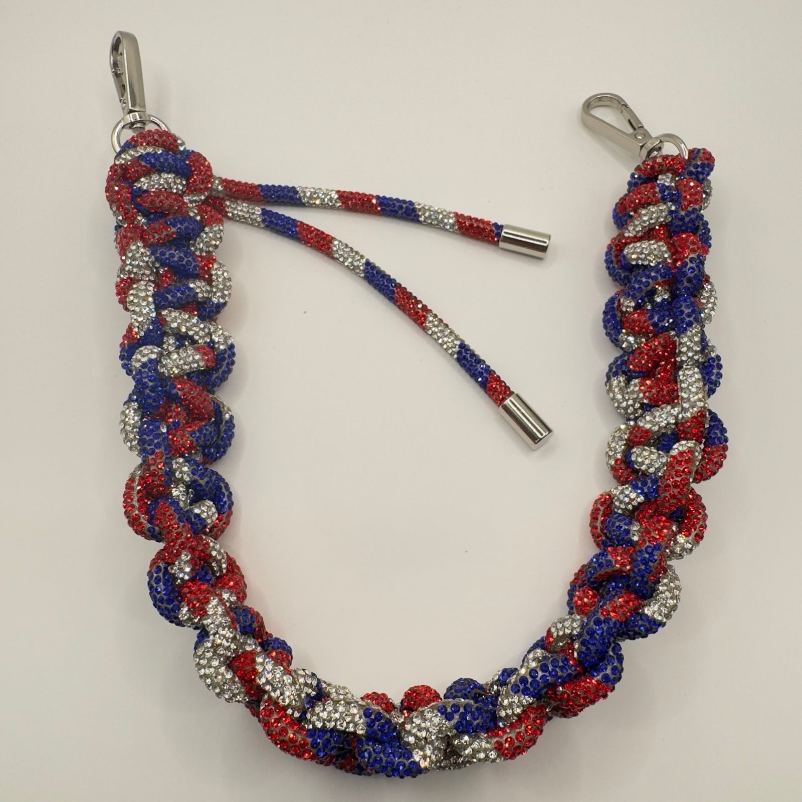 Red White Blue Rhinestone Rope 6-Stone