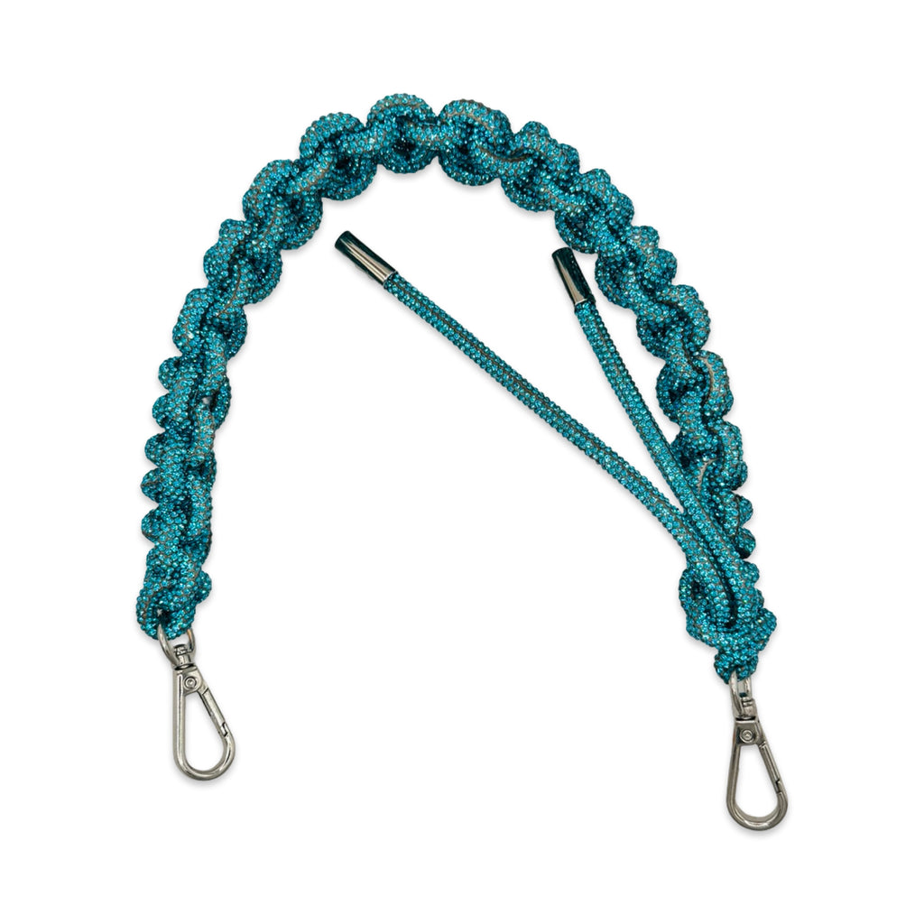 Aquamarine Rhinestone Bag Strap