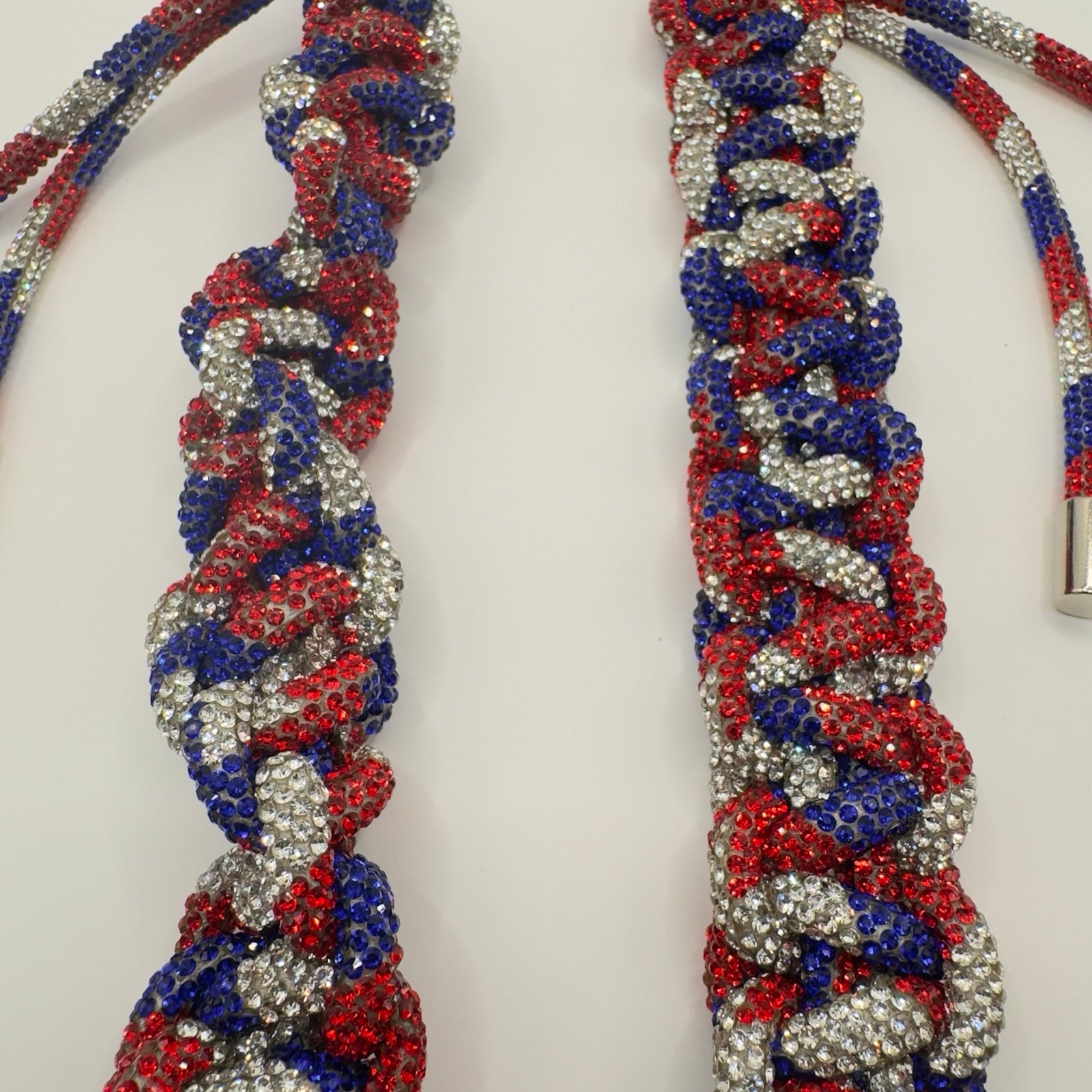 Red White Blue Rhinestone Rope 6-Stone