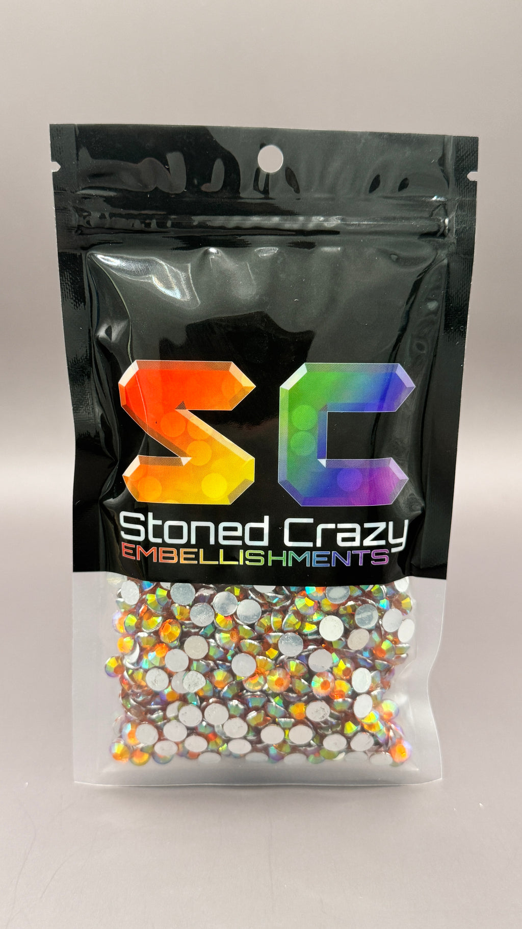 Stoned Crazy Silver Backed AB Rhinestones