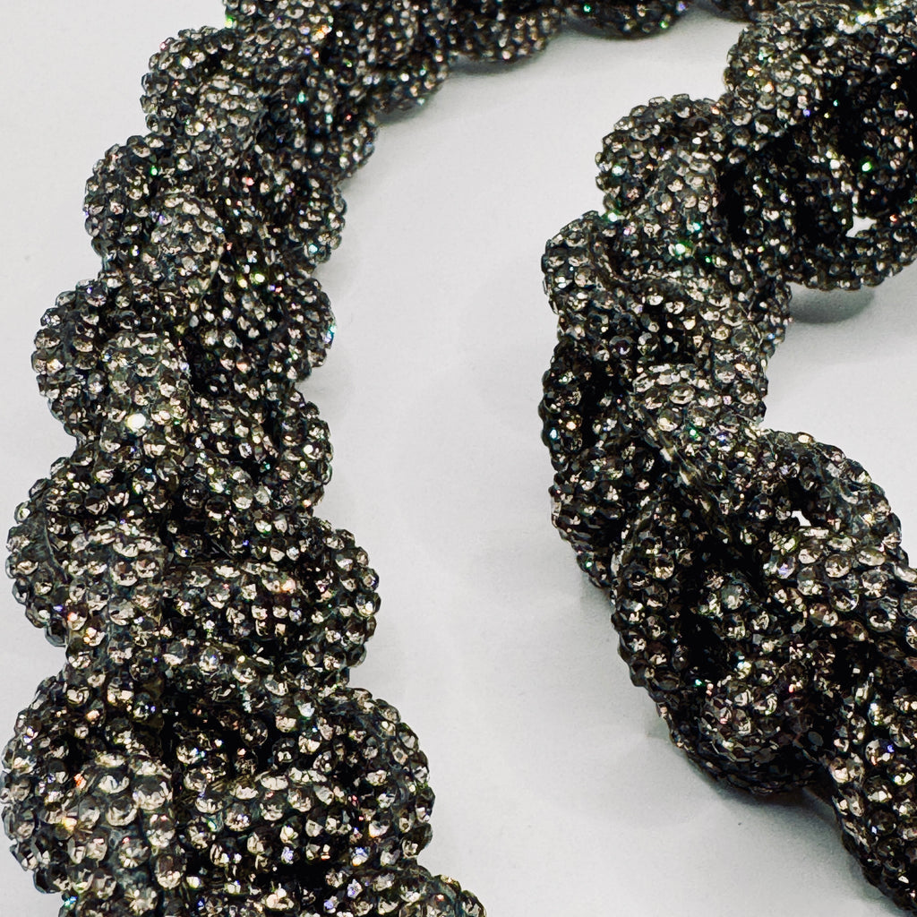 Black Diamond Rhinestone Bag Strap