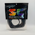 Jet Black Corded Rhinestone Rope