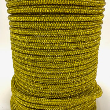 Citrine Corded Rhinestone Rope