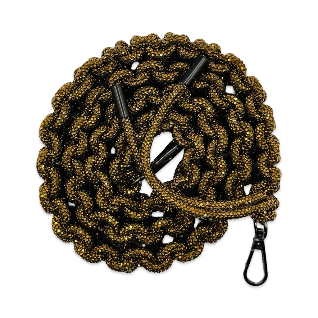 Mine Gold Rhinestone Bag Strap