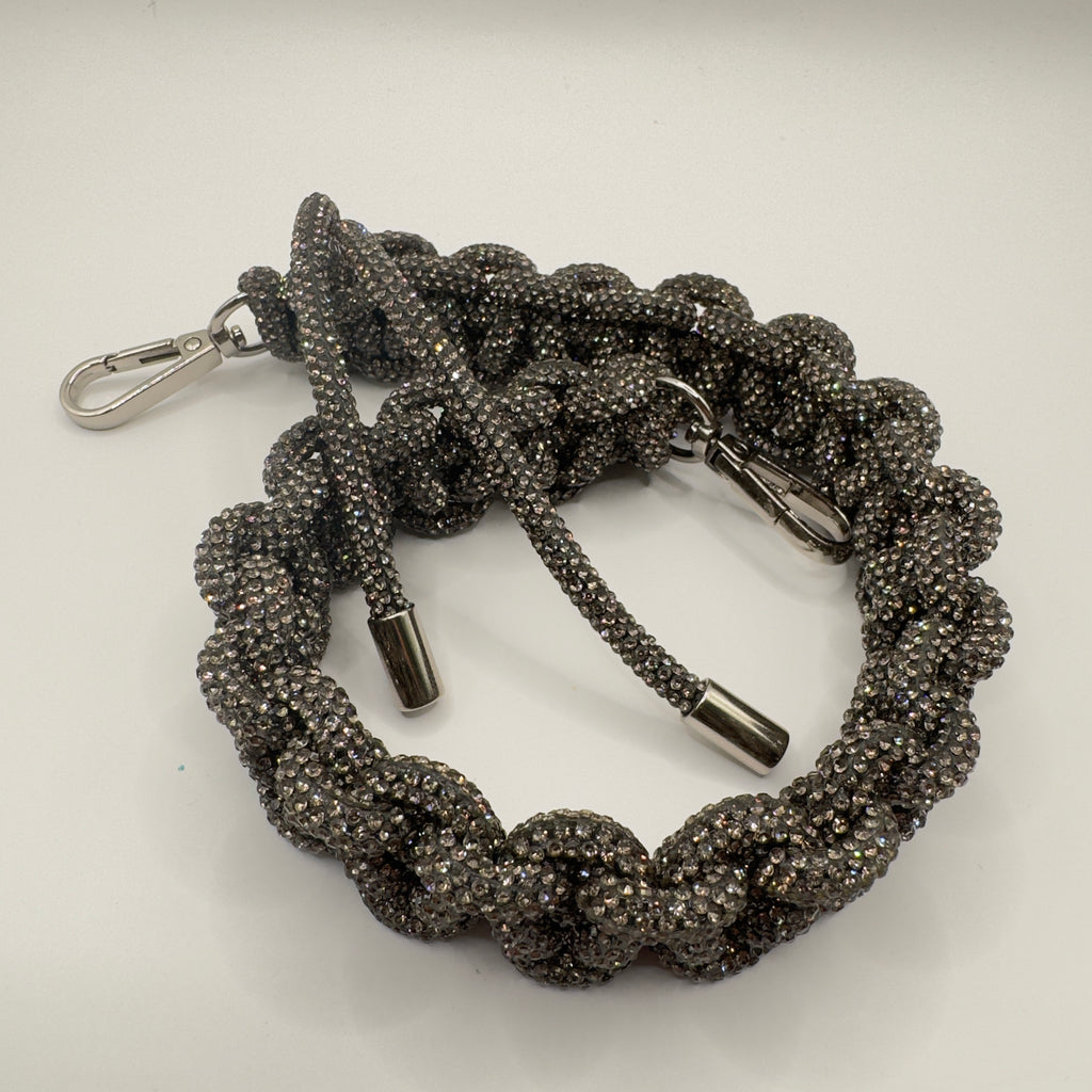 Black Diamond Rhinestone Bag Strap