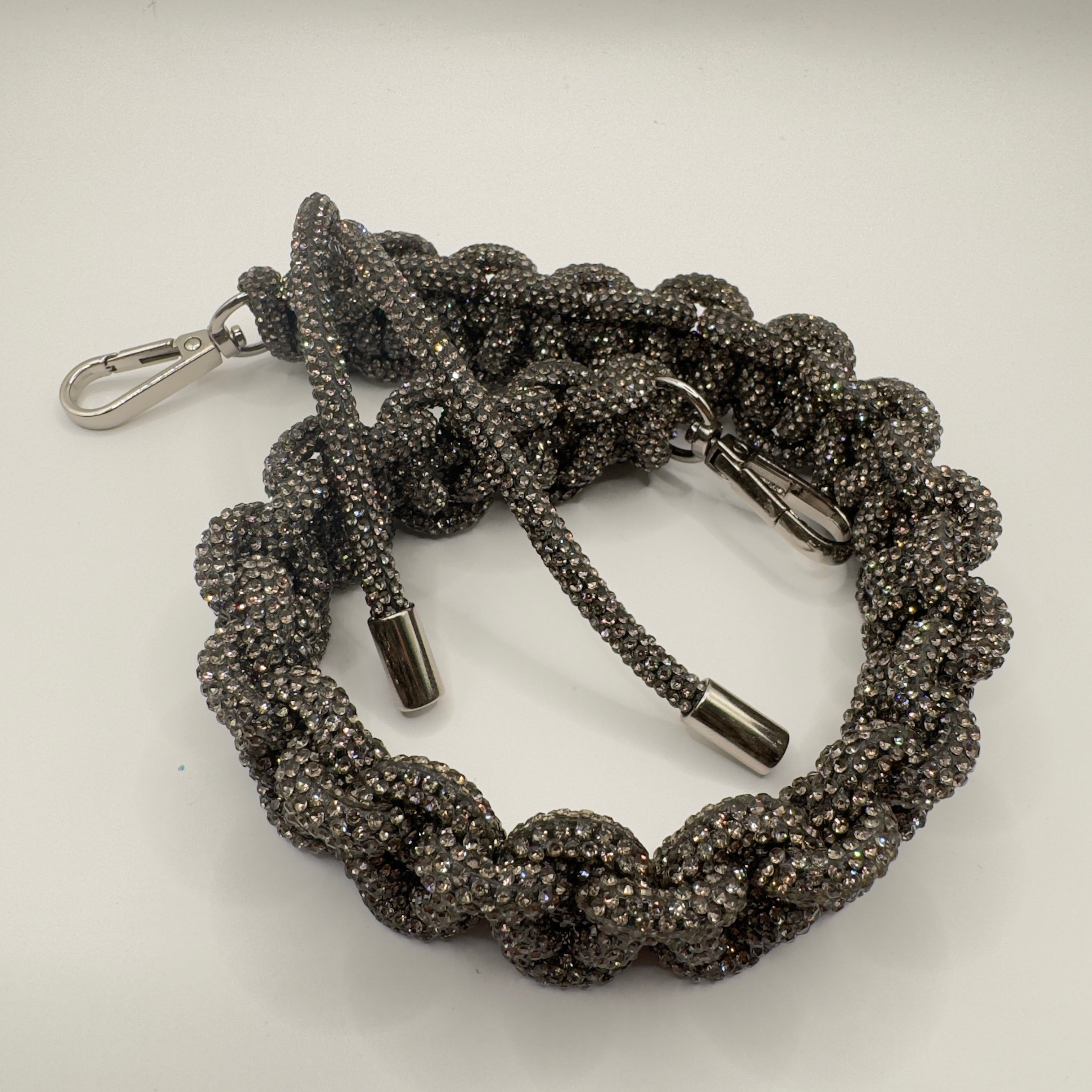 Black Diamond Rhinestone Bag Strap