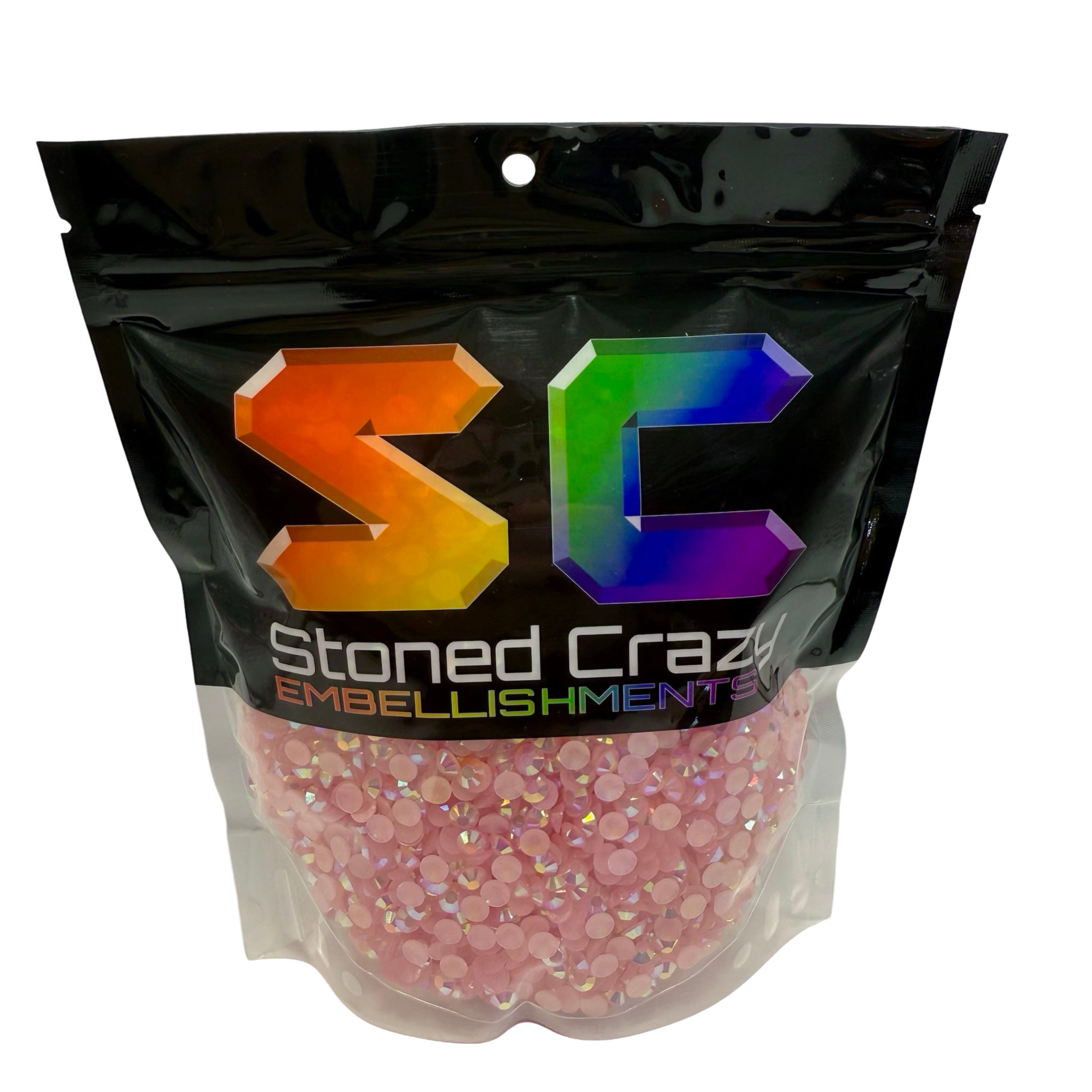 Pink AB Resin Rhinestones