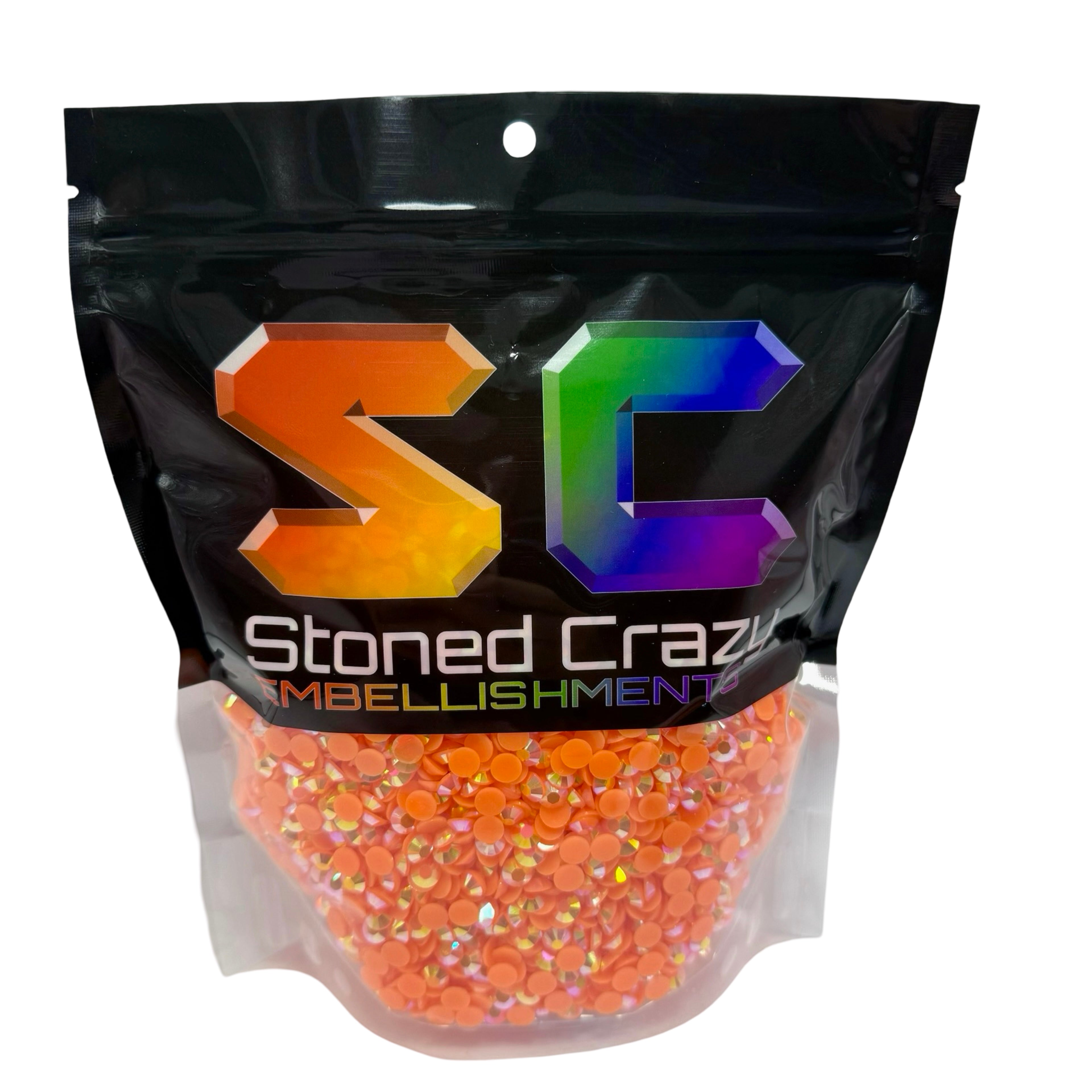 Orange AB Resin Rhinestones