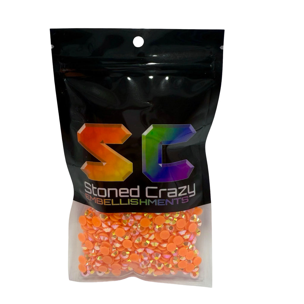Orange AB Resin Rhinestones