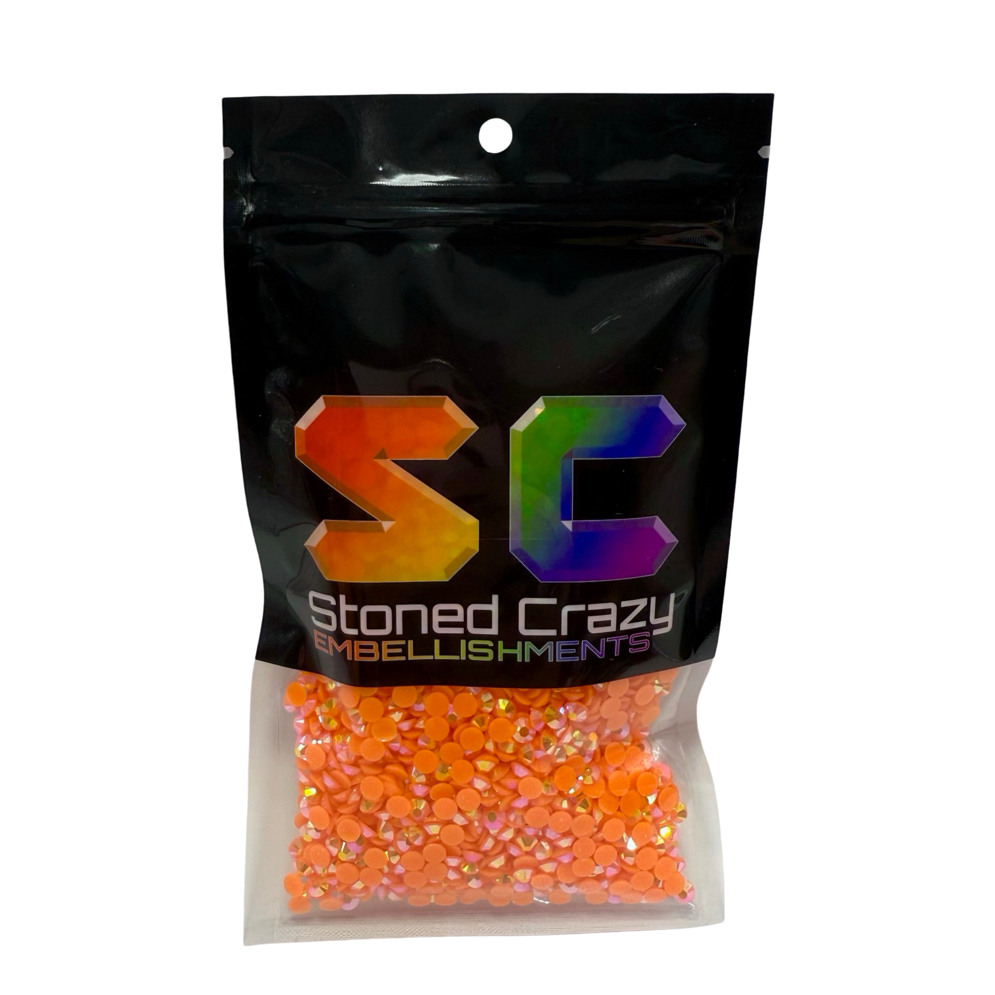 Orange AB Resin Rhinestones