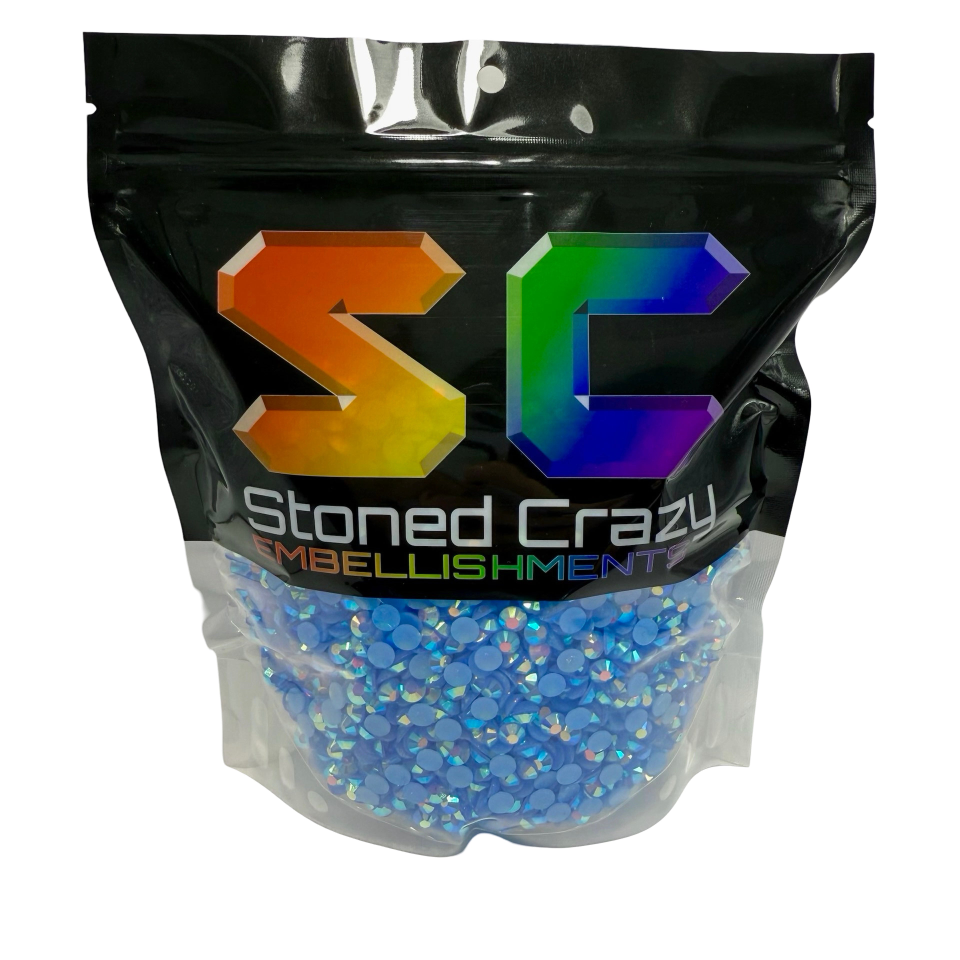 Light Sapphire AB Resin Rhinestones